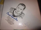 Boyd Dowler Green Bay Packers Signed Auto 4x6 Football Art Card Autograph W/COA