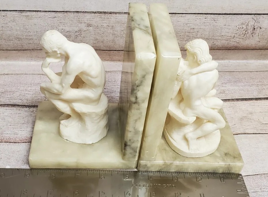 イタリアアンティーク　天然大理石天秤　genuine alabaster Vintage Genuine Alabaster BB Hand Carved In Italy Trinket