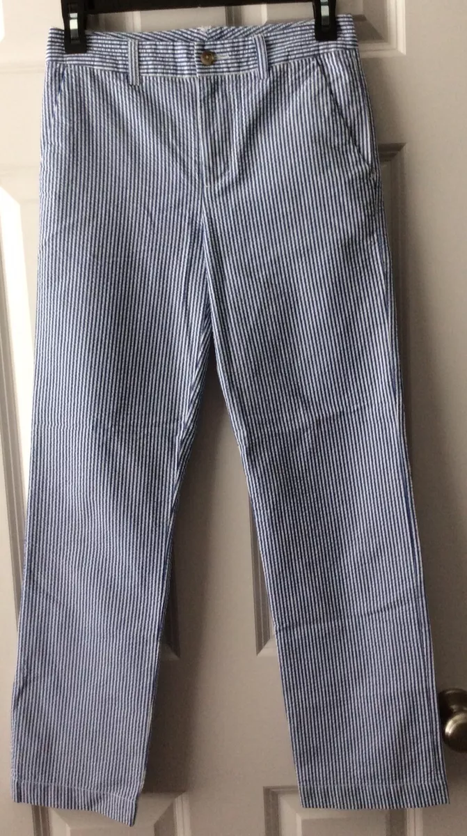 Polo Ralph Lauren, Slacks, Size 12, Seersucker, Blue And White