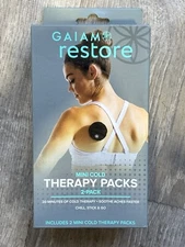 Gaiam Restore Mini Cold Therapy Packs. 20 Minutes Of Therapy Each. 2ct