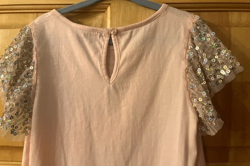 Mädchen Monsoon Top Alter 7-8 rosa, glitzernd, detailliert - Bild 5 von 8