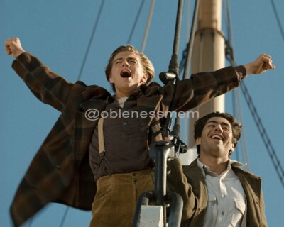 8x10 LEONARDO DICAPRIO TITANIC PHOTO glossy 1997 movie photograph print