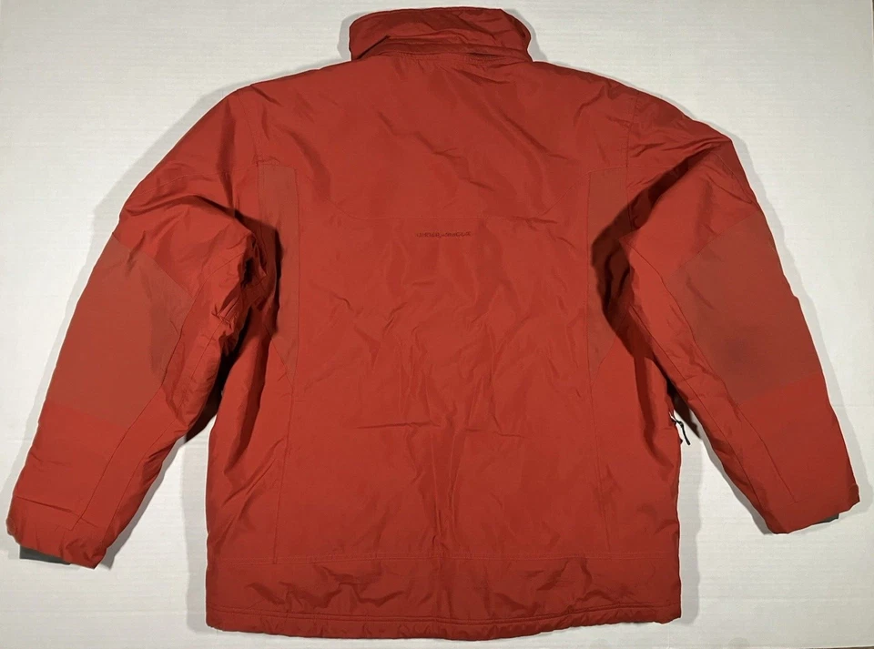 Chaqueta Under Armour Esquí Rendimiento Equipo Frío Naranja Nieve Invierno Hombres Talla L Foto 2 de 4