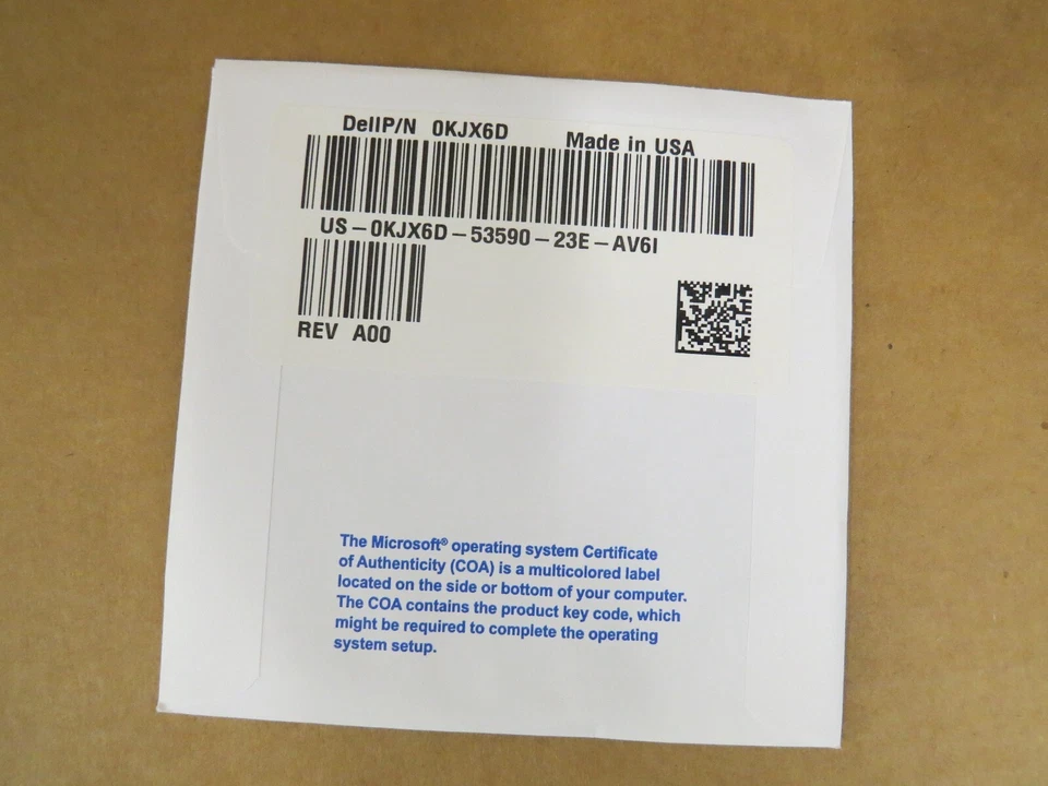 DELL 0KJX6D KJX6D Windows 7 Professional 64 Bit SP1 Reinstallation DVD Disk NEW - Image 2 of 3