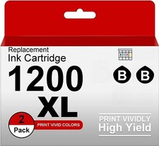 2PK PGI-1200XL 1200 XL Black Compatible Ink Cartridges for Canon MAXIFY MB2320