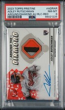 2023 Topps Pristine Adley Rutschman Rookie Patch Auto Red 2/5 RPA PSA 8 RC