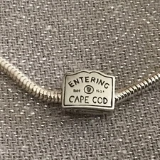 Entering Cape Cod Charm (Only) Sterling Silver Fits Cape Cod, European Bracelets