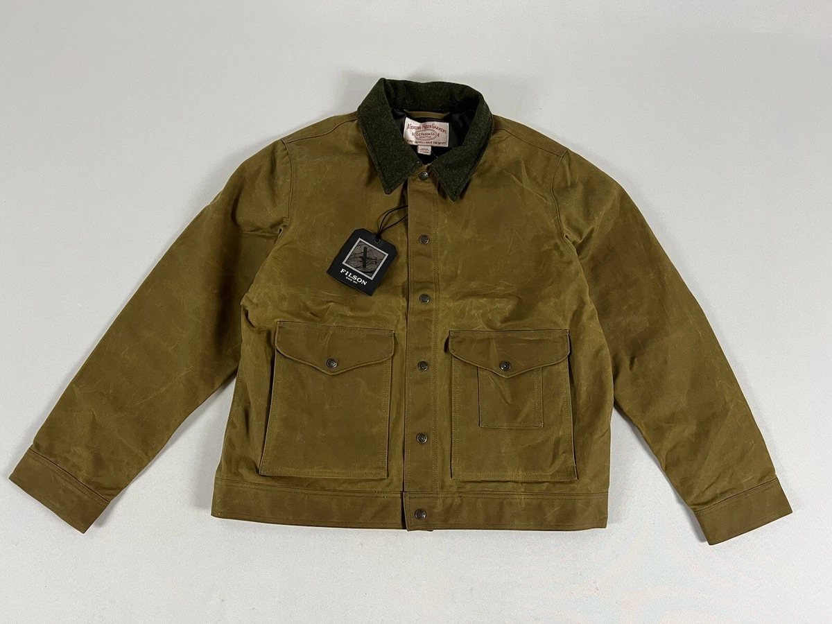 FILSON TIN CLOTH WORK JACKET DARK TAN L LONG NWT SOLD OUT | eBay