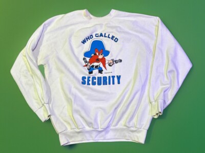 Artex Yosemite Sam 1980  who Called Security  Sweatshirt- 2XL Flawed Vintage