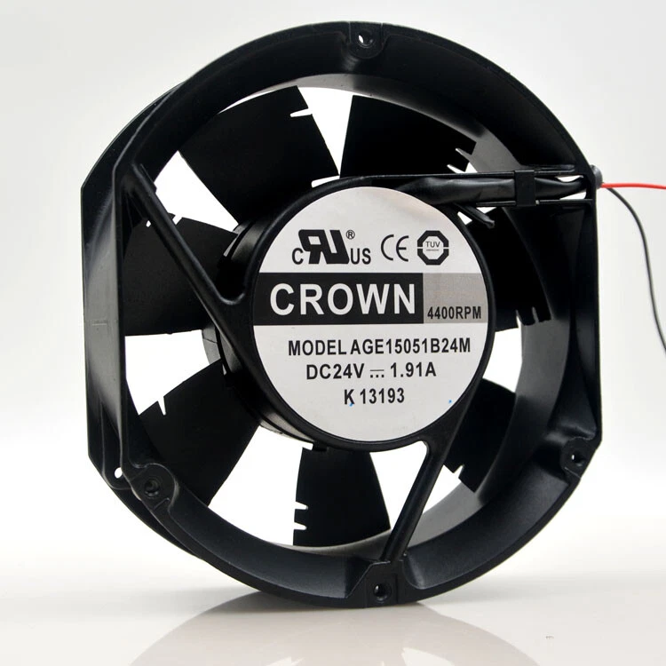 Шариковый инверторный вентилятор постоянного тока Crown AGE15051B24M 24 В 17251 1 шт. - Изображение 2 из 4