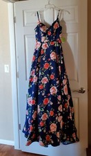 Womens Prom Evening Formal Dress Sz7/8 NWT floral print