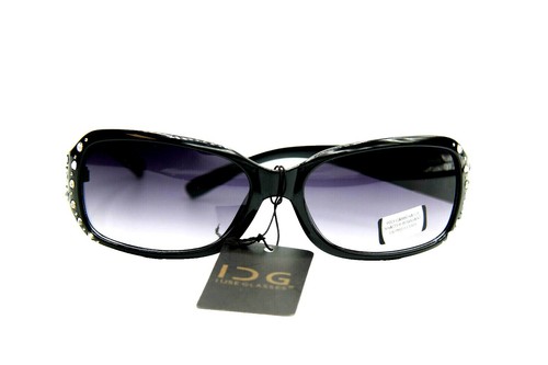 BCBGMAXAZRIA Sunglasses FLAWLESS BLACK MULTI Purple Lenses 