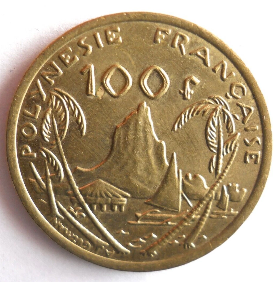 Tahití 100 francos 2009 - Excelente moneda - Envío gratuito - Bin #1000 Foto 2 de 2