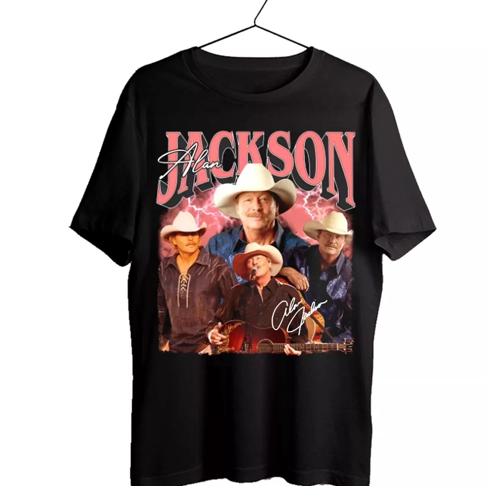 Alan Jackson Singer Shirt New Rare Black S-3XL T-Shirt