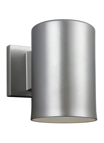 Cylinders 7 Outdoor Wall Light in Painted Brushed Nickel