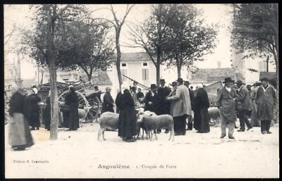 CPA - 16 - ANGOULEME - CROQUIS DE FOIRE - EDITION E. CONSTANTIN - CLICHE N°1 - Photo 1/2
