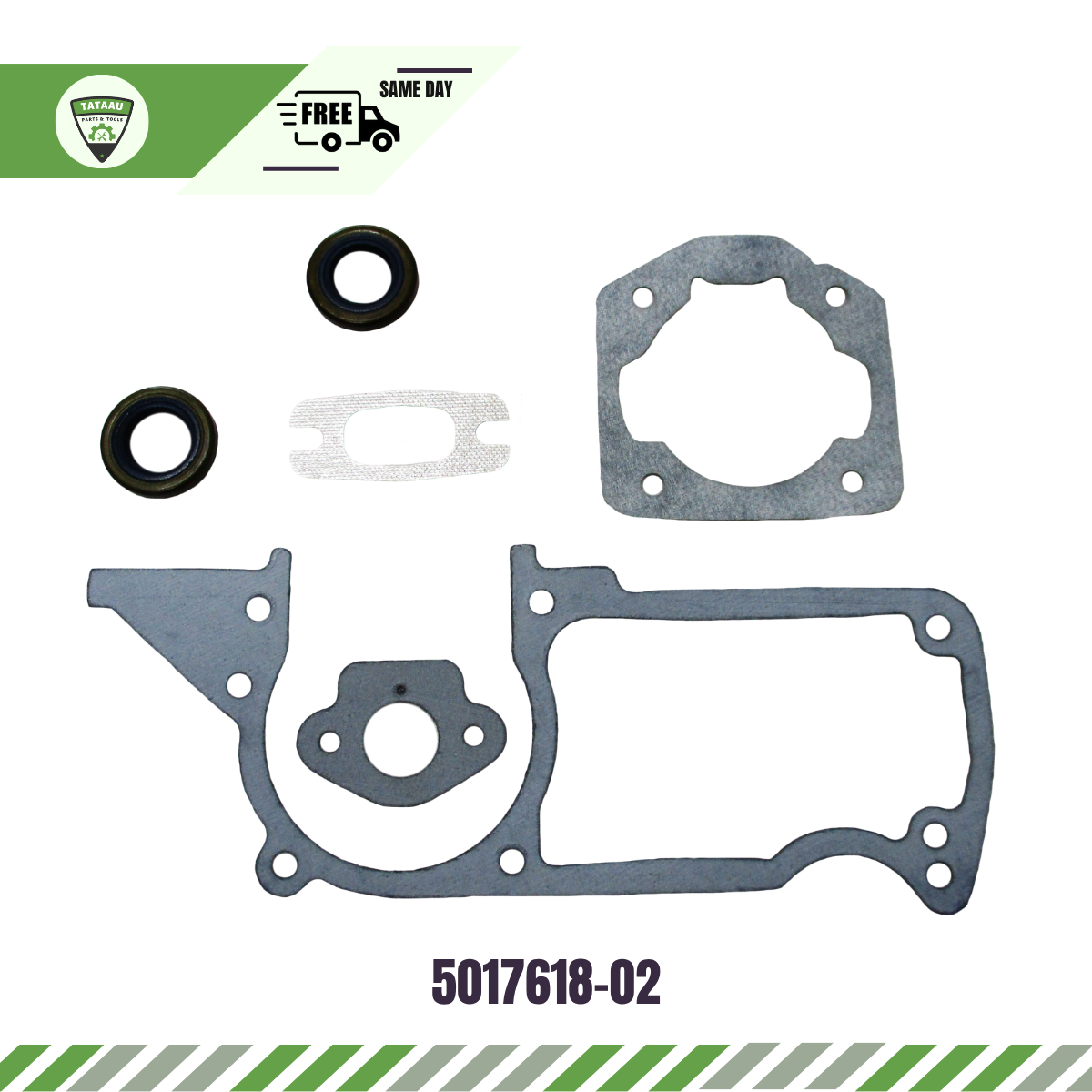 Husqvarna 50 51 55 Chainsaw Full Gasket Kit with Oil Seals 5017618-02