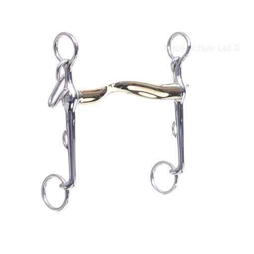 Neue Schule Pacifier Weymouth Double Bridle Horse Curb Bit Comfort