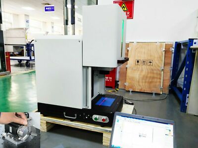Bedeckt JPT 20W/30W/50W Faser Laser Gravur Laser Gravur Maschine ＆ Drehachse D69