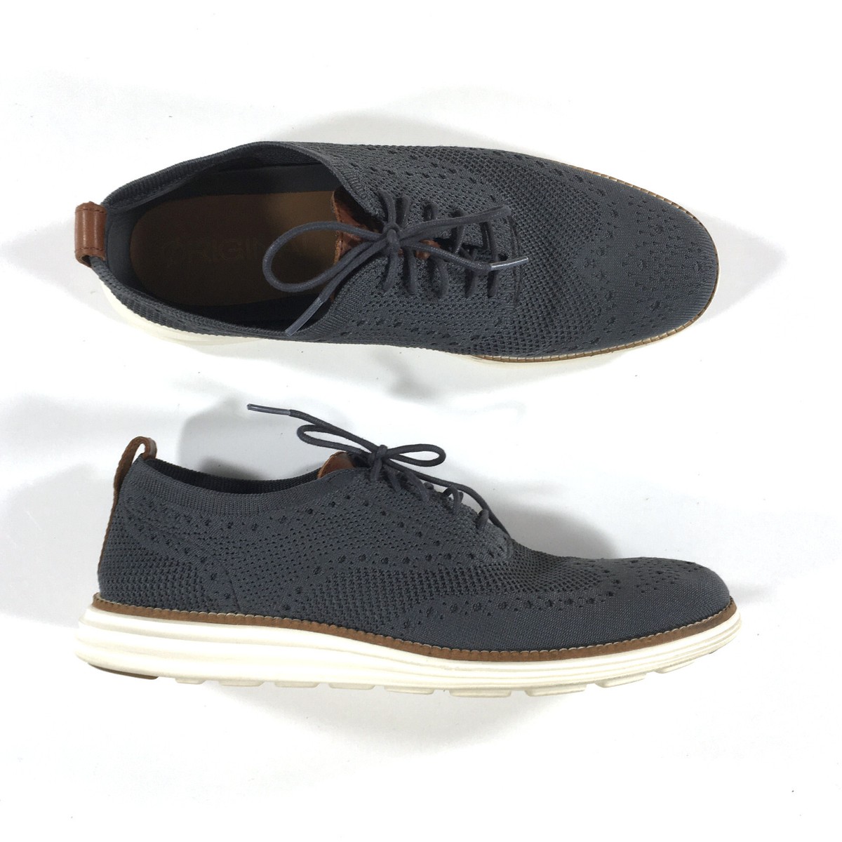 Cole Haan Mens Original Grand Lace Up Knit Oxford Wingtip Shoes Sz 9.5 C27961 Cole Haan Original Grand Stitchlite Men main image 2