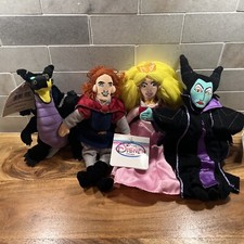 DISNEY STORE SLEEPING BEAUTY Aurora,Prince,Maleficent Dragon Beanbag Plush