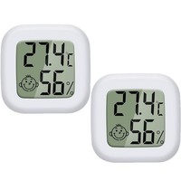 Digitales Lcd Raumthermometer Hygrometer 2 StüCk Temperatur Luftfeuchtigkeit