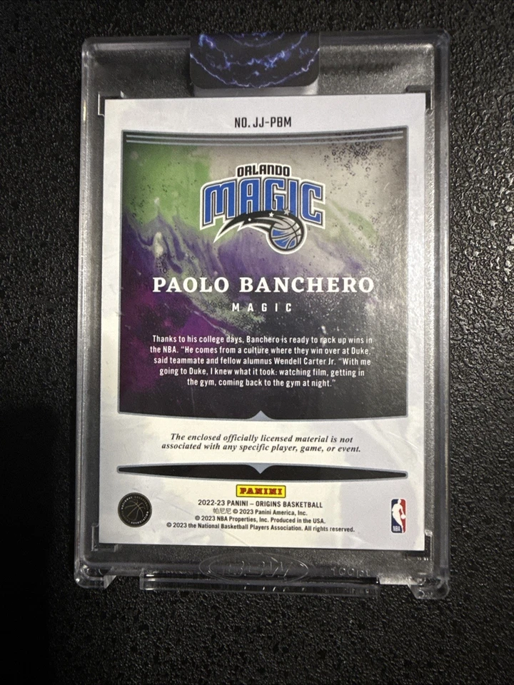 2022-23 ORIGINS PAOLO BANCHERO JUMBO JERSEY PATCH RC ROOKIE /35 SN SP Magic - Image 4 of 4