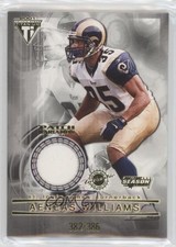 2001 Pacific Private Stock Titanium Postseason Aeneas Williams Patch HOF 2r8