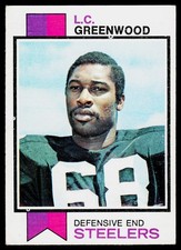 L.C. Greenwood, 1973 Topps, #165, Pittsburgh Steelers,