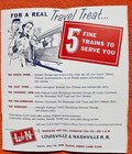 1957 Louisville & Nashville Railroad Timetable Kentucky Tennessee L&N Railway — photo 8