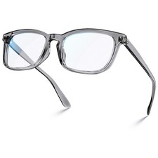 Spring Hinge Blue Light Blocking Glasses Square with Anti Computer Glare