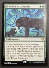 MTG Card - 1x In Search of Greatness - Kaldheim - LP - Rare, Magic The Gathering