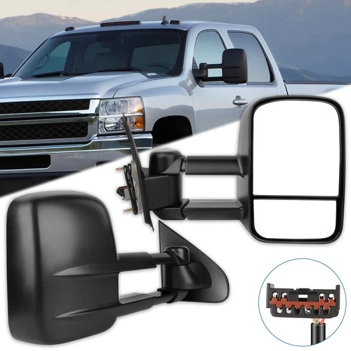 ✅  Pair For 97-03 F150/97-98 F250 Telescoping Trailer Power Side Mirrors