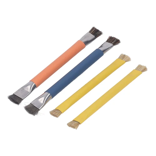 4PCS Keyboard Cleaning Brush Antistatische ABS Griff Edelstahl Elektronisch CU