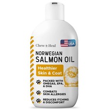 Salmon Oil for Dogs Premium Fish Oil for Skin and Coat Health Omega 3 Suppl...