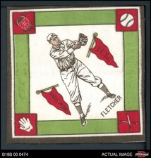 1914 B18 Blankets Art Fletcher Green Base Paths Giants VARIATION 4 - VG/EX