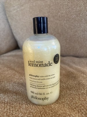NEW Philosophy Iced Mint Lemonade 3 in 1 Shower Gel Bubble Bath Shampoo 16 fl oz