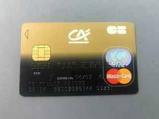 French Gold Debit card from Credit Agricole