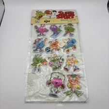 Vintage 1980s Russ Puffy Super Sport Stick On Stickers Google Eyes SEE PICS