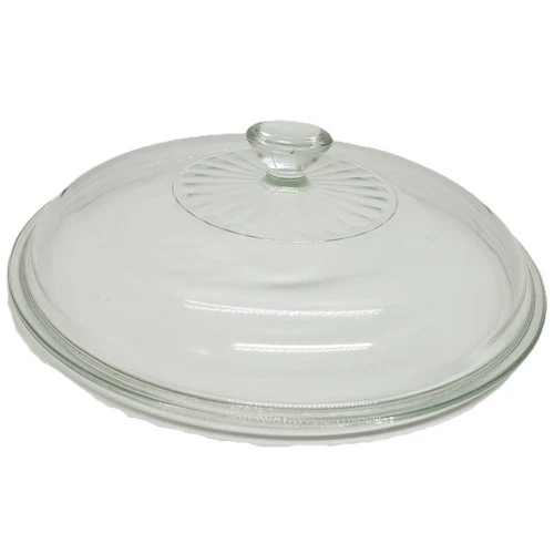 Vintage 024 Pyrex Clear 2Qt Casserole Dish w Lid 624-C Cover Glass Oven Baking