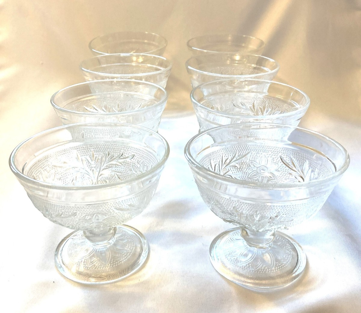 Anchor Hocking Sandwich Glass Clear (Set of 8) | eBay