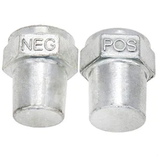 2 Pcs Car Positive Negative Battery Post Terminal Adapters 3/8" Female Thread