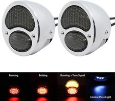 2 X Vintage Led Hot Rat Street Rod Tail Lights Turn Signals For Ford Model A