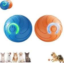 Smart Jumping Ball Toy for Dogs, Duraspin Dog Bouncing orange & blue 