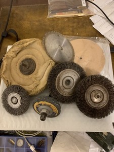 Various polishing wheels includingsteel brush wheels