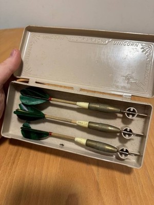 Vintage Unicorn Ultrapack Darts Set Made in England mit Box