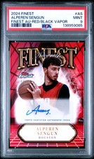 2024 TOPPS FINEST FINEST AUTOS R/B VAPOR #AS ALPEREN SENGUN 2/10 PSA 9