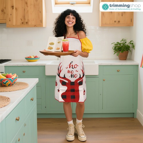 Christmas Adult Chef Apron Kitchen Cooking Baking Festive Fun Craft Xmas 2025 - Picture 37 of 37