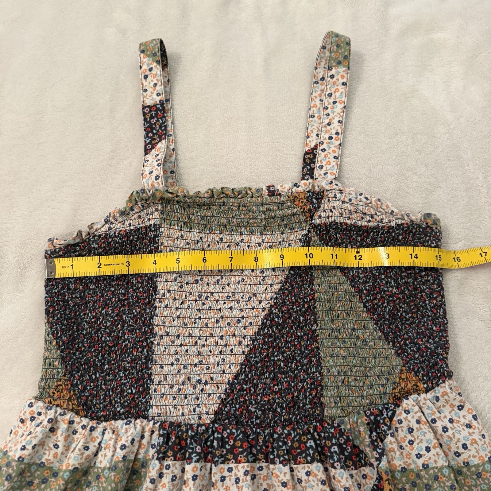 Universal Thread Patchwork Ditsy Floral Smocked D… - image 4