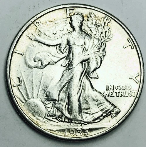 *1935 D WALKING LIBERTY HALF DOLLAR* *TOUGH DATE* NR #G3837